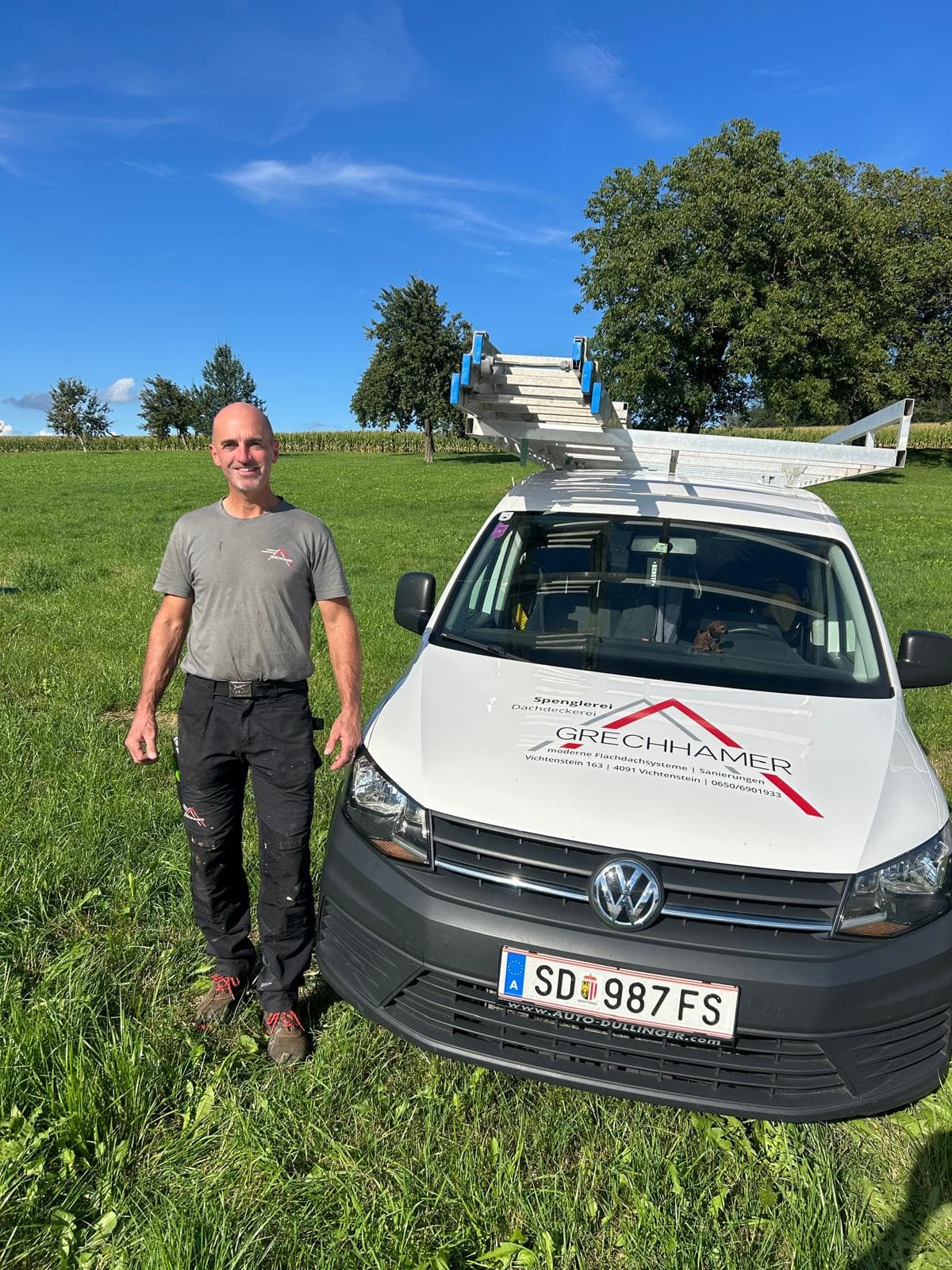 Alexander Stadler, Facharbeiter bei Grechhamer Dachsysteme