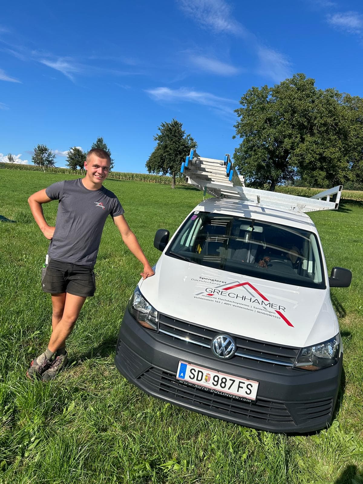 Andreas Fesel, Lehrling im 3. Lehrjahr bei Grechhamer Dachsysteme