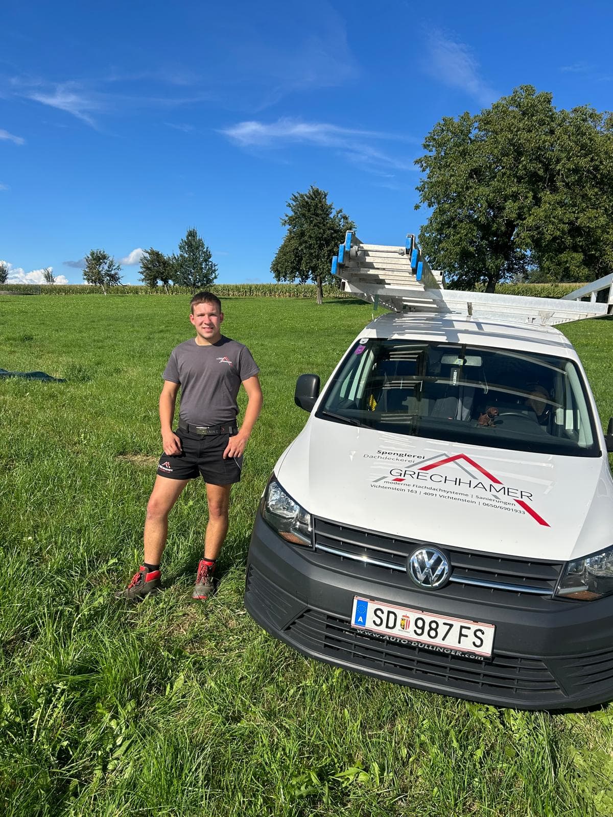 Bastian Friedl, Geselle bei Grechhamer Dachsysteme