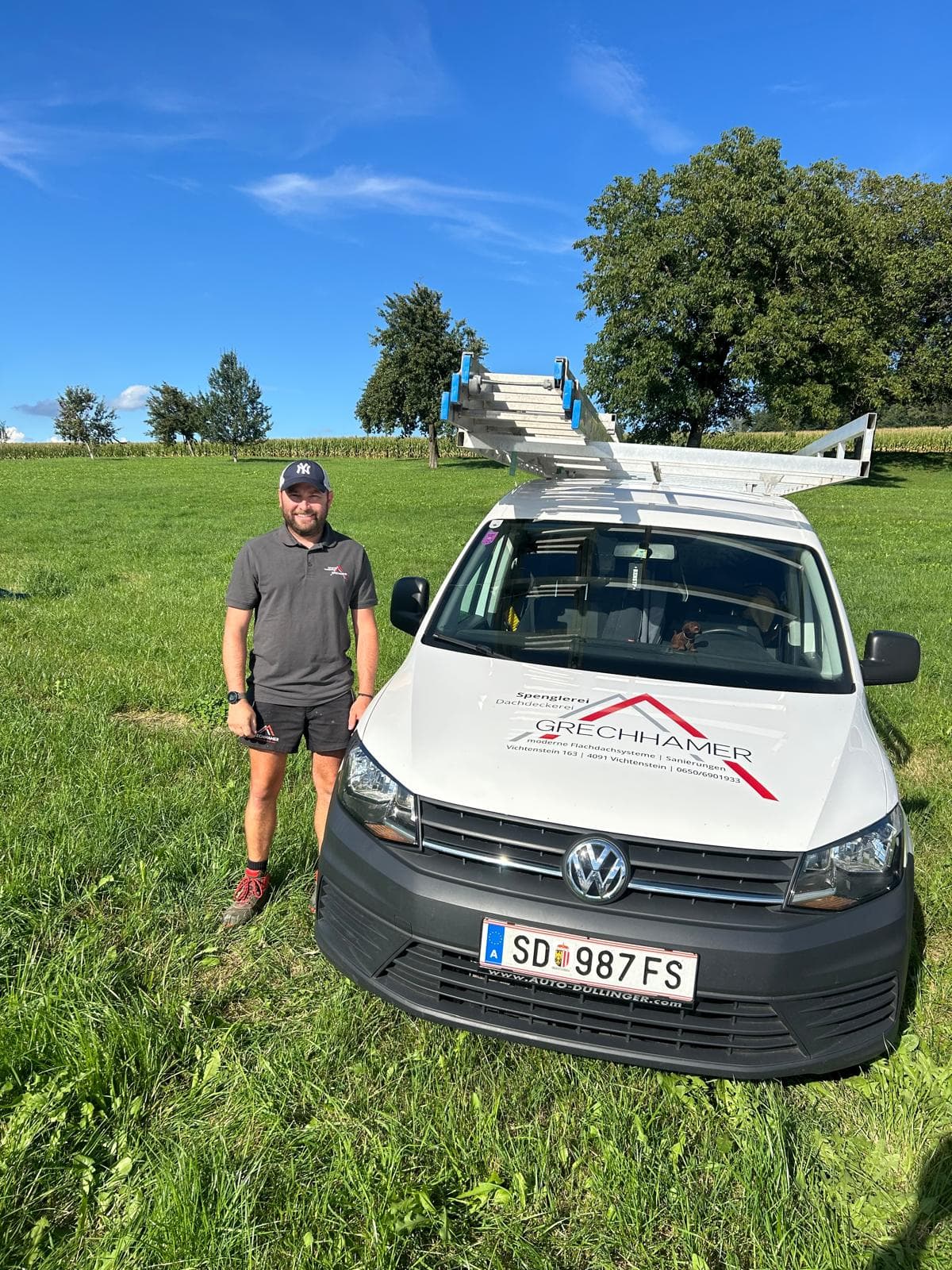 Daniel Dullinger, Facharbeiter bei Grechhamer Dachsysteme